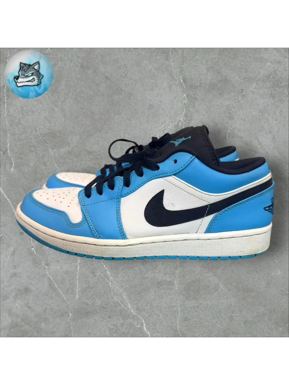 Nike Air Jordan 1 Low UNC Powder Blue Carolina  2021 553558-144 Men’s Size 9
